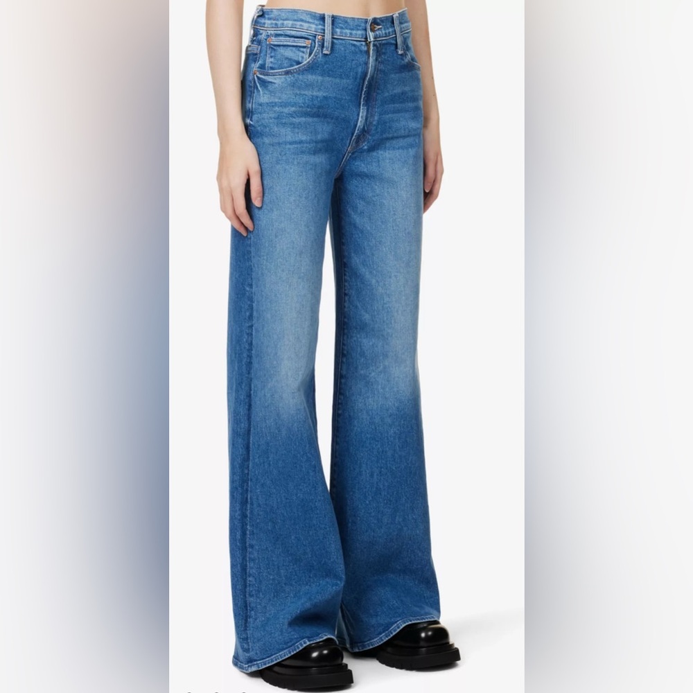 MOTHER The Ditcher Roller Zip Sneak color Arigato Mr Robato
wide-leg high-rise